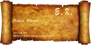 Basz Keve névjegykártya